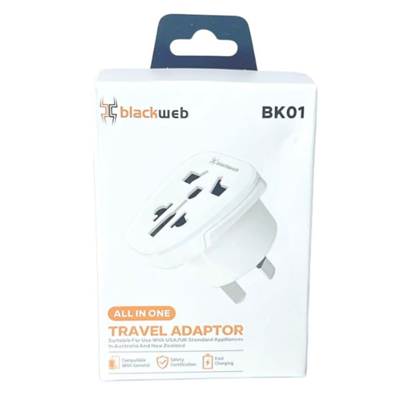 Blackweb All In One Travel Adapter BK01 Wall Plug (NZ / AUS)