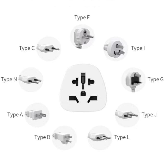 Blackweb All In One Travel Adapter BK01 Wall Plug (USA & UK