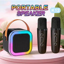 Bluetooth Singing Speaker Karaoke Player with 2 Wireless
