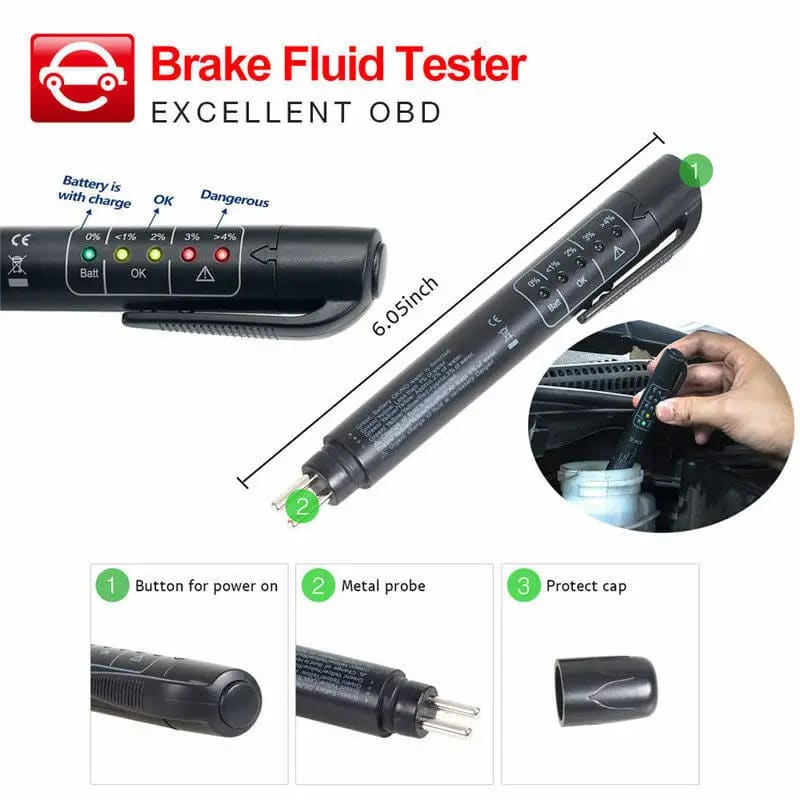 Brake Fluid Tester Moisture Content Indicator Tools & Kits