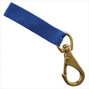 Brass Dive Catch Bag Swivel Snap and Lanyard Blue 1