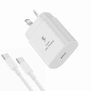 25W Type USB C PD Fast Charger and Charging Cable