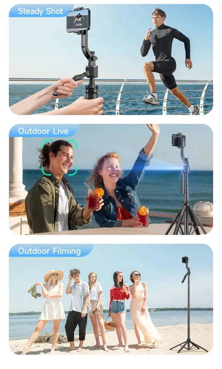 Smart Selfie Stick 360 Rotate Auto Face Tracking