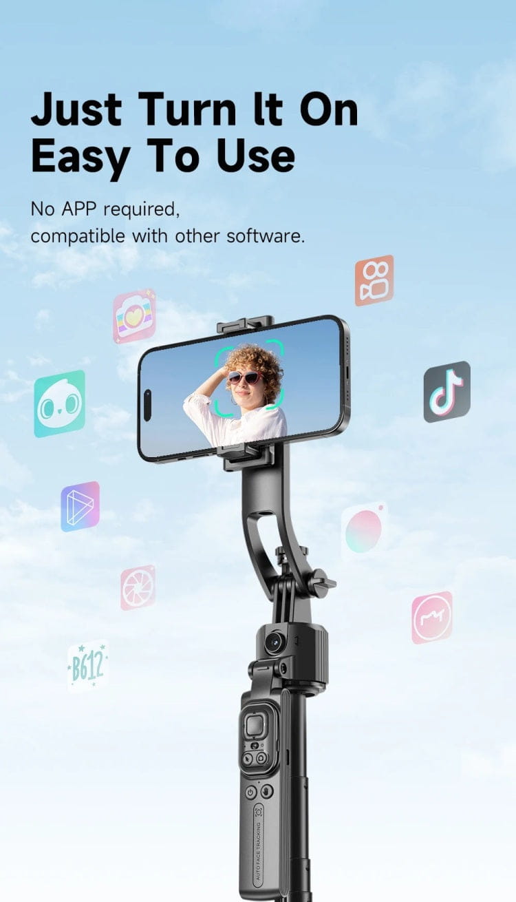 Smart Selfie Stick 360 Rotate Auto Face Tracking