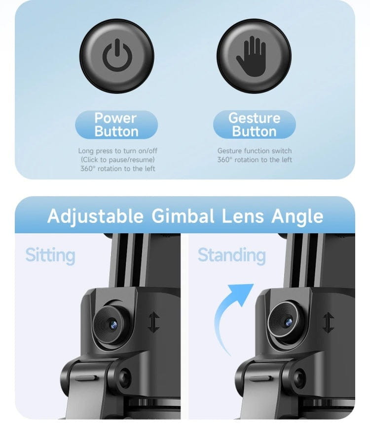 Smart Selfie Stick 360 Rotate Auto Face Tracking
