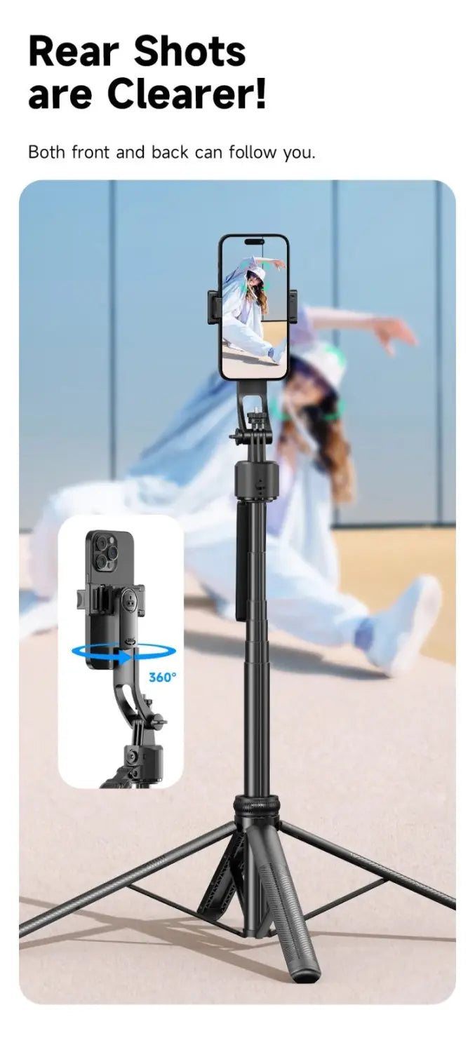 Smart Selfie Stick 360 Rotate Auto Face Tracking