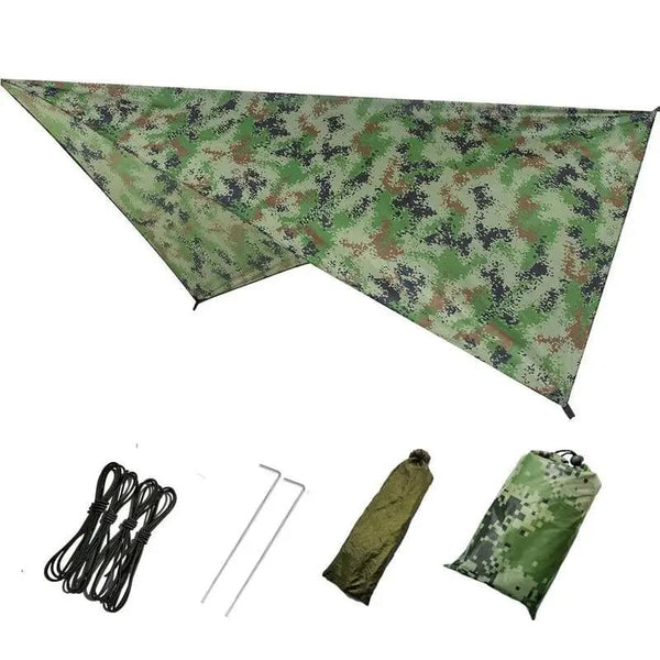 Camo Waterproof Tarp - 230cm x 140cm - Tools & Kits