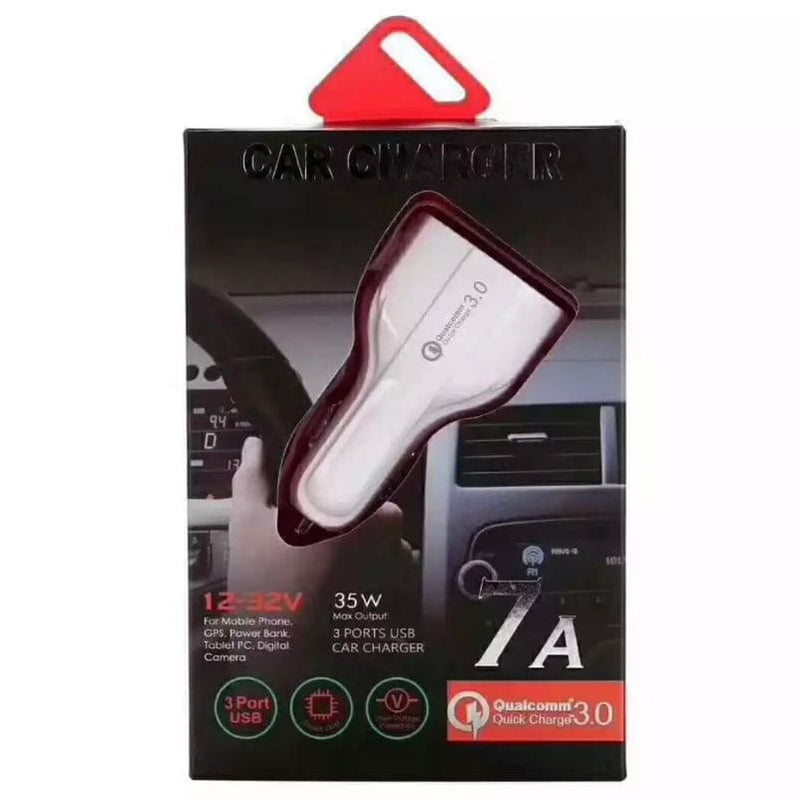 Car Charger (USB & Type C) White Electronics Accessories