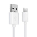 Charger Cable for Motorola Phones USB-A to USB-C (White) 1m