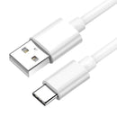 Charger Cable for Xiaomi Phones USB-A to USB-C (White) 1m 1