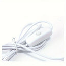 Charger Cable With Switch (USB to Type C) - 1m (White) 3