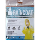 Children’s Raincoat With Drawstring Hood Buttons & Sleeves