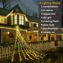 Christmas Lights Outdoor Waterfall Light Decoration 6