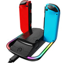 Classic 4-in-1 Fast Charger RGB LED Charging Dock Stand