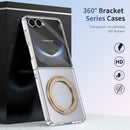 Clear 360°Rotating Magnetic Ring Stand Case for Samsung