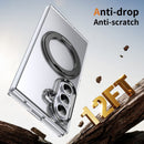 Clear 360°Rotating Magnetic Ring Stand Case for Samsung