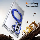 Clear 360°Rotating Magnetic Ring Stand Case for Samsung