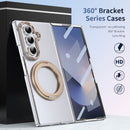 Clear 360°Rotating Magnetic Ring Stand Case for Samsung