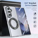 Clear 360°Rotating Magnetic Ring Stand Case for Samsung