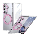 Clear 360°Rotating Magnetic Ring Stand Case for Samsung