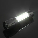 COB LED Mini Flashlight Torch Zoom 3