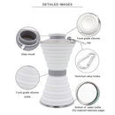 Collapsible Water Bottle- Gray 12