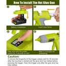 Cordless Hot Glue Gun Compatible with Ryobi 18V Battery 6