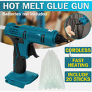 Cordless Hot Melt Glue Gun with 20 Pcs Sticks Fit Makita