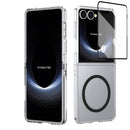 Crystal-clear Magnetic Ring Case for Samsung Galaxy Z Flip