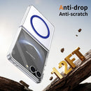 Crystal-clear Magnetic Ring Case for Samsung Galaxy Z Flip