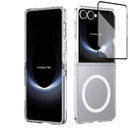 Crystal-clear Magnetic Ring Case for Samsung Galaxy Z Flip