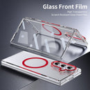 Crystal-clear Magnetic Ring Case for Samsung Galaxy Z Fold