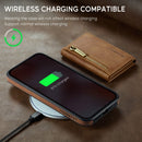 DG.MING Detachable Magnetic Wallet Case with Zipper Pocket