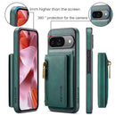 DG.MING Detachable Magnetic Wallet Case with Zipper Pocket