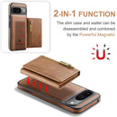 DG.MING Detachable Magnetic Wallet Case with Zipper Pocket