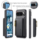 DG.MING Detachable Magnetic Wallet Case with Zipper Pocket