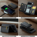 DG.MING Detachable Magnetic Wallet Case with Zipper Pocket