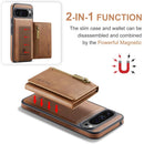 DG.MING Detachable Magnetic Wallet Case with Zipper Pocket
