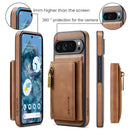 DG.MING Detachable Magnetic Wallet Case with Zipper Pocket