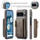 DG.MING Detachable Magnetic Wallet Case with Zipper Pocket