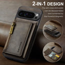 DG.MING Detachable Magnetic Wallet Case with Zipper Pocket