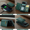 DG.MING Detachable Magnetic Wallet Case with Zipper Pocket