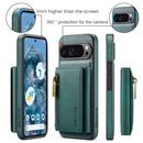 DG.MING Detachable Magnetic Wallet Case with Zipper Pocket