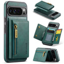 DG.MING Detachable Magnetic Wallet Case with Zipper Pocket