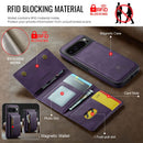DG.MING Detachable Magnetic Wallet Case with Zipper Pocket