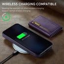 DG.MING Detachable Magnetic Wallet Case with Zipper Pocket