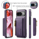 DG.MING Detachable Magnetic Wallet Case with Zipper Pocket