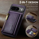 DG.MING Detachable Magnetic Wallet Case with Zipper Pocket
