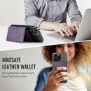 DG.MING K2 MagSafe Wallet – Magnetic Leather Card Holder