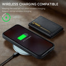 DG.MING Magnetic Wallet Case with Zipper Pocket for Pixel